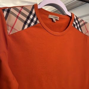 🍁Woman’s Burberry London 3/4 Orange top